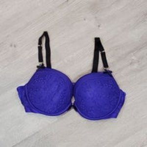Victoria Secret Padded Demi Bra Purple Sz 36C